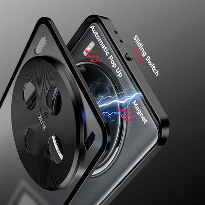 Vivo X300 5G Aluminium Metal Bumper Shield Transparent Back Case