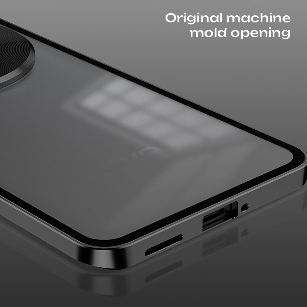 Vivo X300 Pro 5G Aluminium Metal Bumper Shield Transparent Back Case