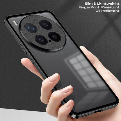 Vivo X300 Pro 5G Aluminium Metal Bumper Shield Transparent Back Case