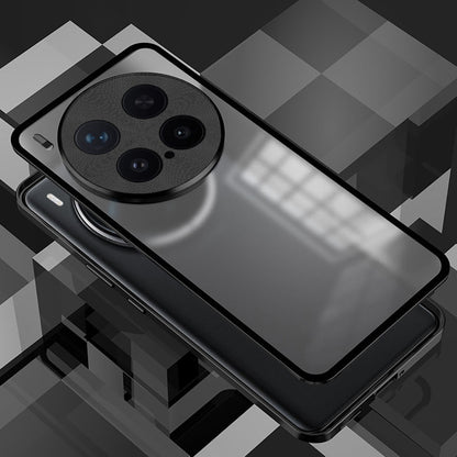 Vivo X300 Pro 5G Aluminium Metal Bumper Shield Transparent Back Case