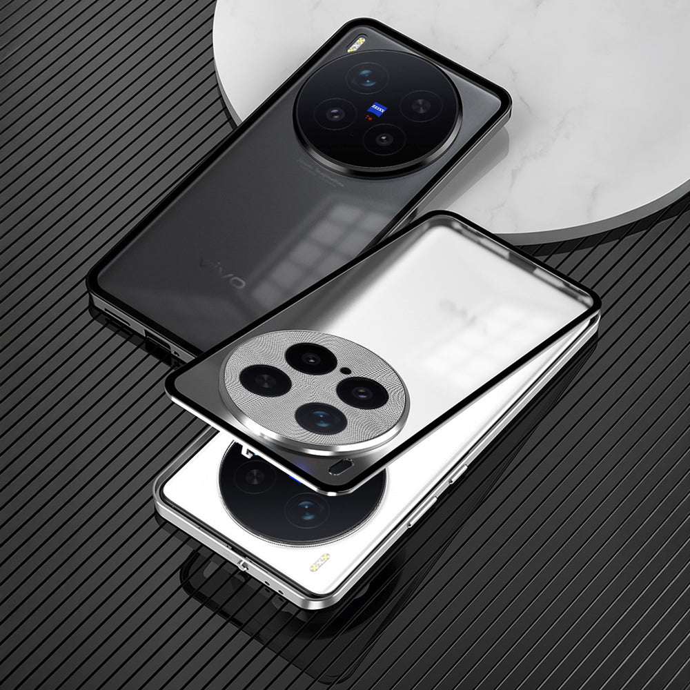 Vivo X300 Pro 5G Aluminium Metal Bumper Shield Transparent Back Case