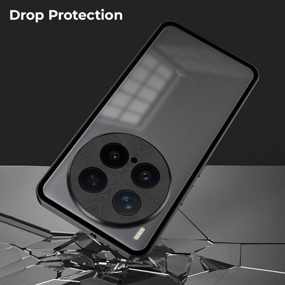 Vivo X300 Pro 5G Aluminium Metal Bumper Shield Transparent Back Case