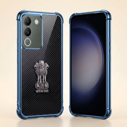 Vivo Y200 5G Satyamev Jayate 3D Metal Emblem Back Case