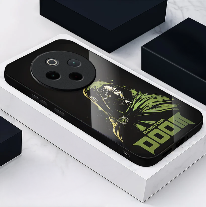 Vivo T4 5G Premium Acrylic Shockproof Glass Back Case (DoomCore)