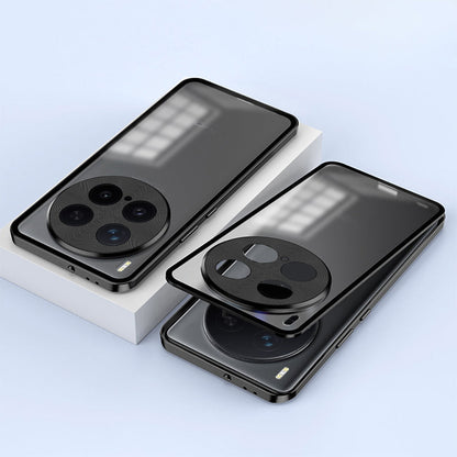 Vivo X300 Pro 5G Aluminium Metal Bumper Shield Transparent Back Case