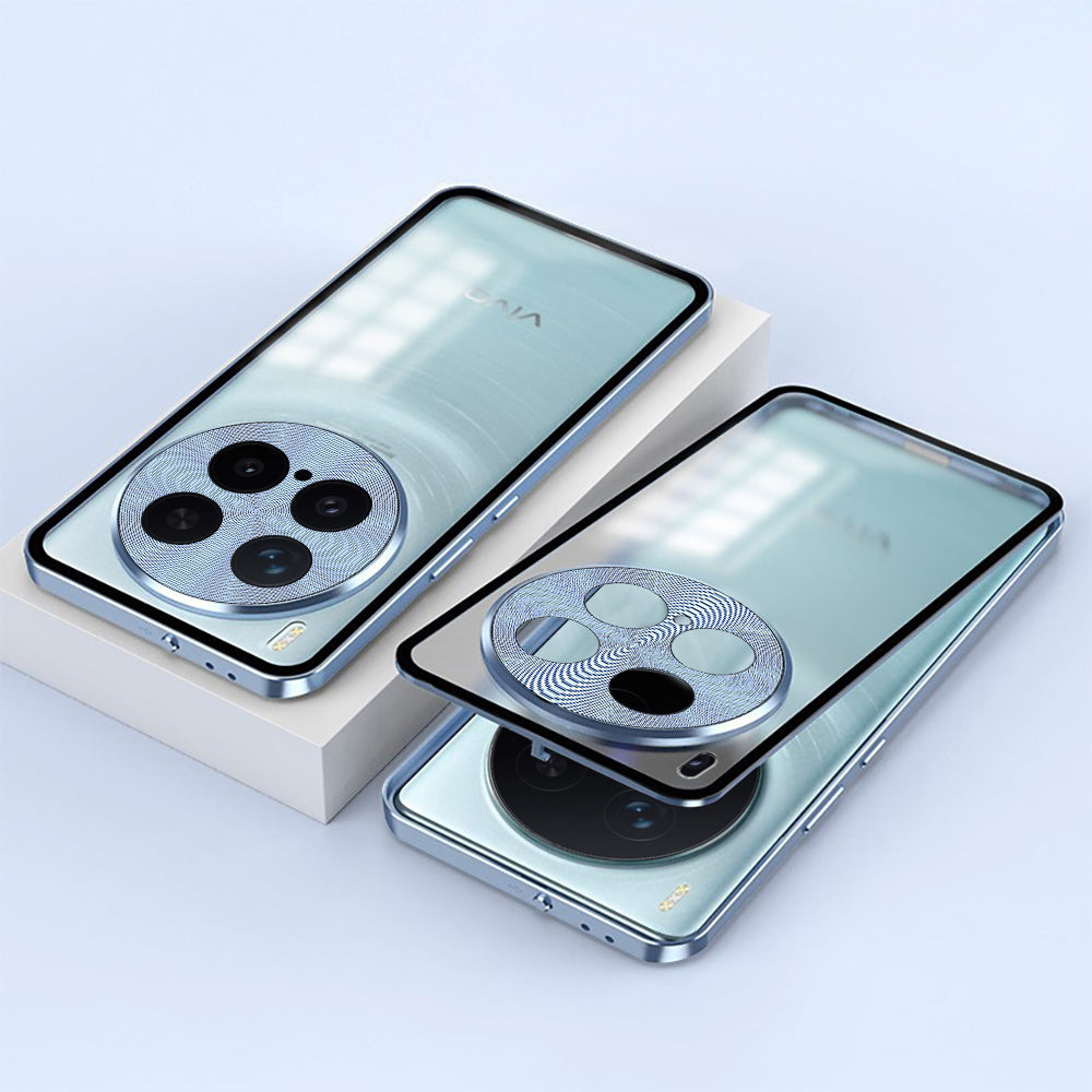 Vivo X300 Pro 5G Aluminium Metal Bumper Shield Transparent Back Case