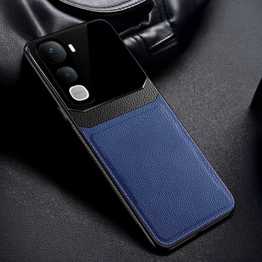 Vivo Y400 Pro 5G Premium Leather Lens Protective Case