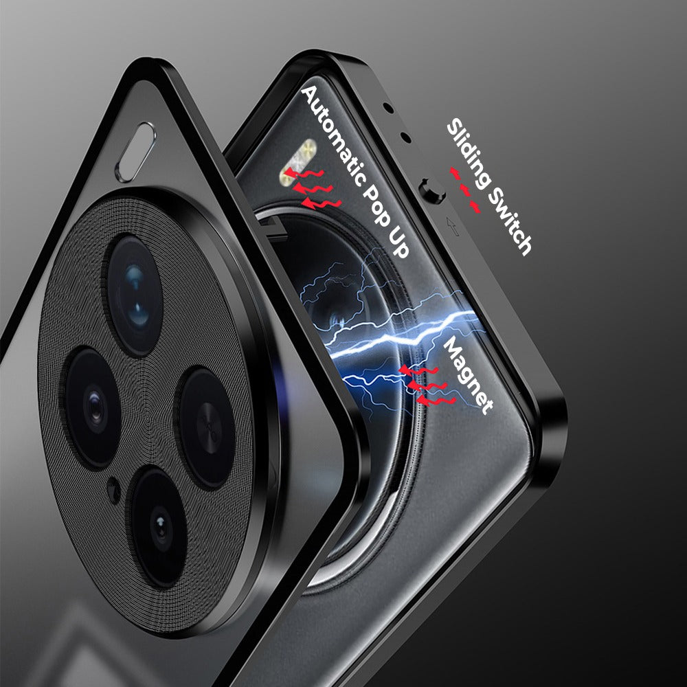 Vivo X300 Pro 5G Aluminium Metal Bumper Shield Transparent Back Case