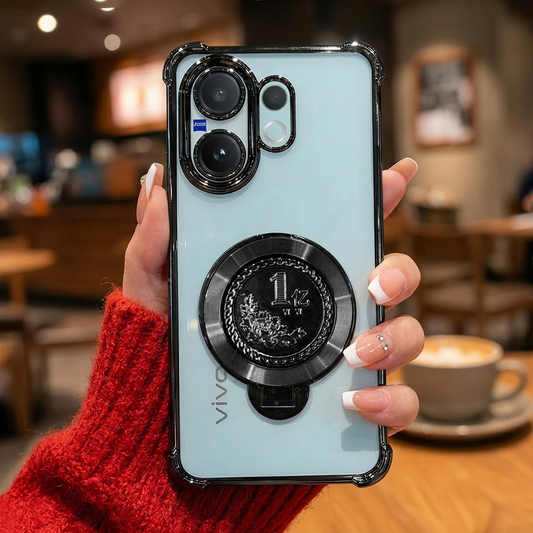 Vivo V60 5G Premium Billion Wheel Rotating Shockproof Airbags Case (Buy 1 Get 1 Surprise Cover)