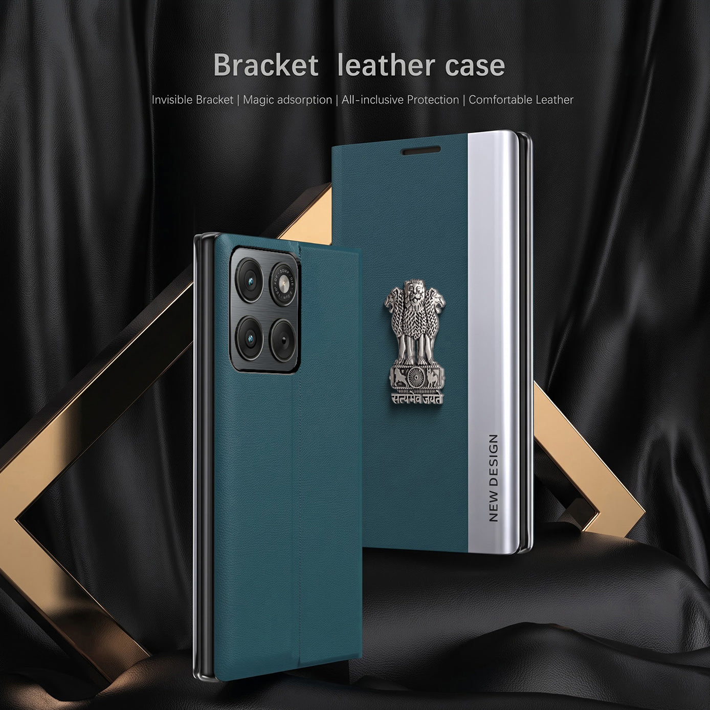 Motorola Edge 60 Pro 5G Satyamev Jayate Flip Leather Case