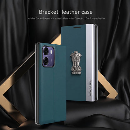 Oppo K14 5G Satyamev Jayate Flip Leather Case