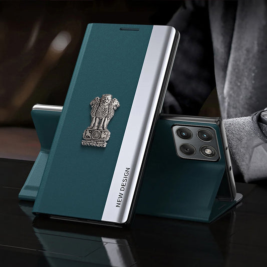 Motorola Edge 70 Fusion 5G Satyamev Jayate Flip Leather Case
