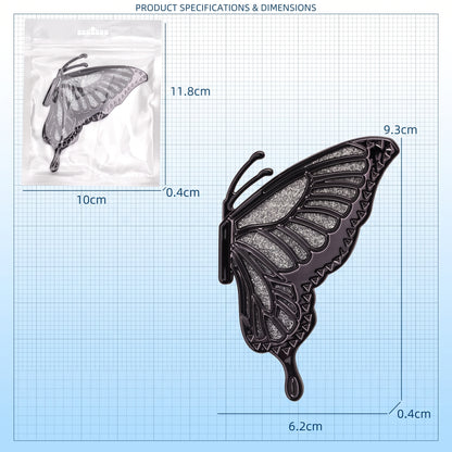 Motorola Edge 70 5G Premium Butterfly Glitter Transparent Shockproof Airbag Phone Case