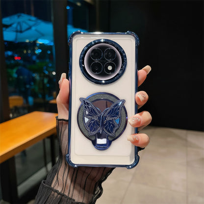 Oppo F31 Pro+ 5G Premium Butterfly Stand Airbags Case (Buy 1 Get 1 Free Surprise Cover)