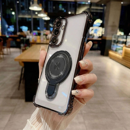 Samsung Galaxy A56 5G Luxury Four Corner Invincible Bracket Ring Stand Case (Buy 1 Get 1 Surprise Cover)