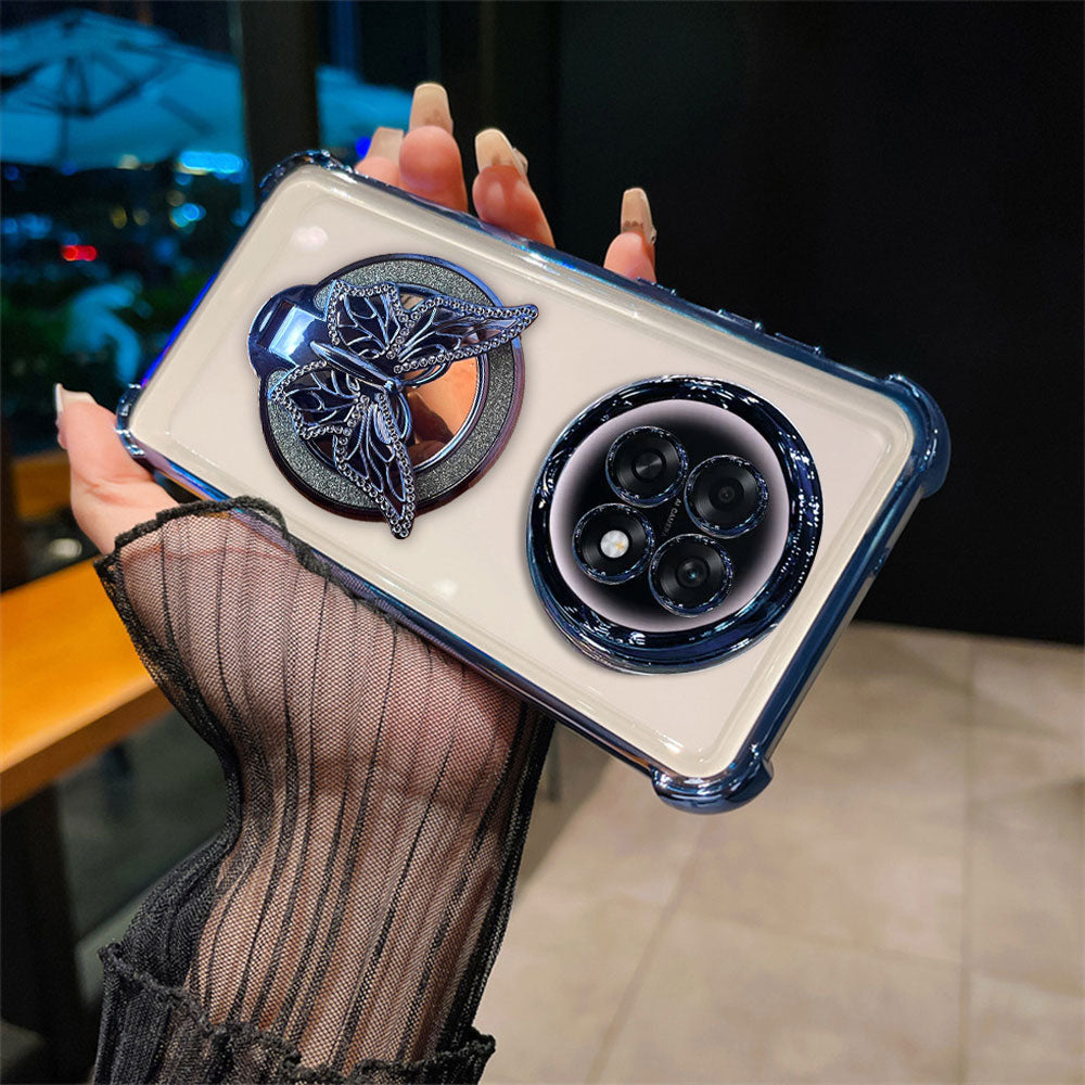 Oppo F31 Pro+ 5G Premium Butterfly Stand Airbags Case (Buy 1 Get 1 Free Surprise Cover)