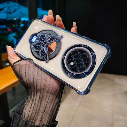 Oppo F31 Pro+ 5G Premium Butterfly Stand Airbags Case (Buy 1 Get 1 Free Surprise Cover)