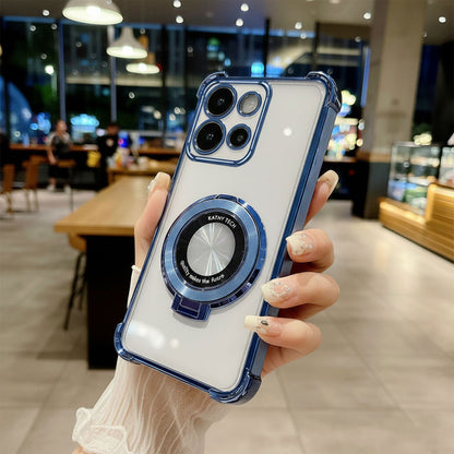 Motorola Edge 50 Neo 5G Original Luxury Magnifier Ring Stand Shockproof Airbags Corner Case