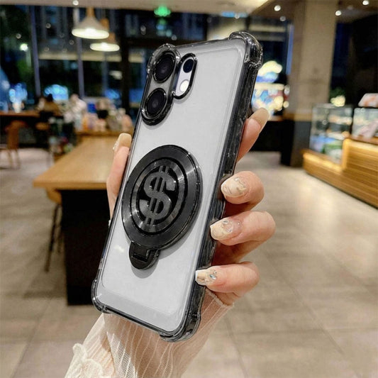 Vivo X200 FE 5G Four Corner Airbags 100% Original Astro Money Magnet Rotating Dollar Case