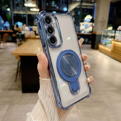 Samsung Galaxy A14 5G Luxury Four Corner Invincible Bracket Ring Stand Case