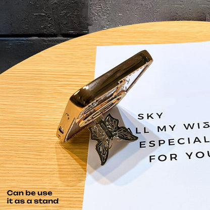 Oppo F31 Pro+ 5G Premium Butterfly Stand Airbags Case (Buy 1 Get 1 Free Surprise Cover)