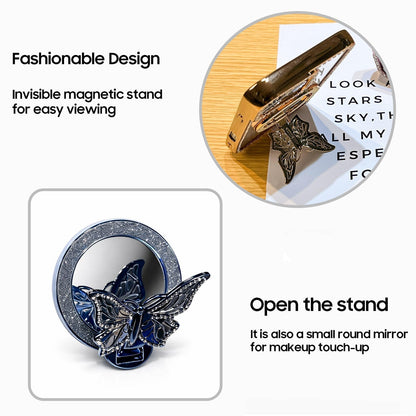 Oppo F31 Pro+ 5G Premium Butterfly Stand Airbags Case (Buy 1 Get 1 Free Surprise Cover)