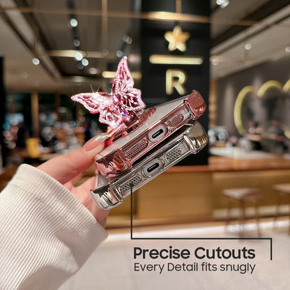 Oppo F31 Pro+ 5G Premium Butterfly Stand Airbags Case (Buy 1 Get 1 Free Surprise Cover)