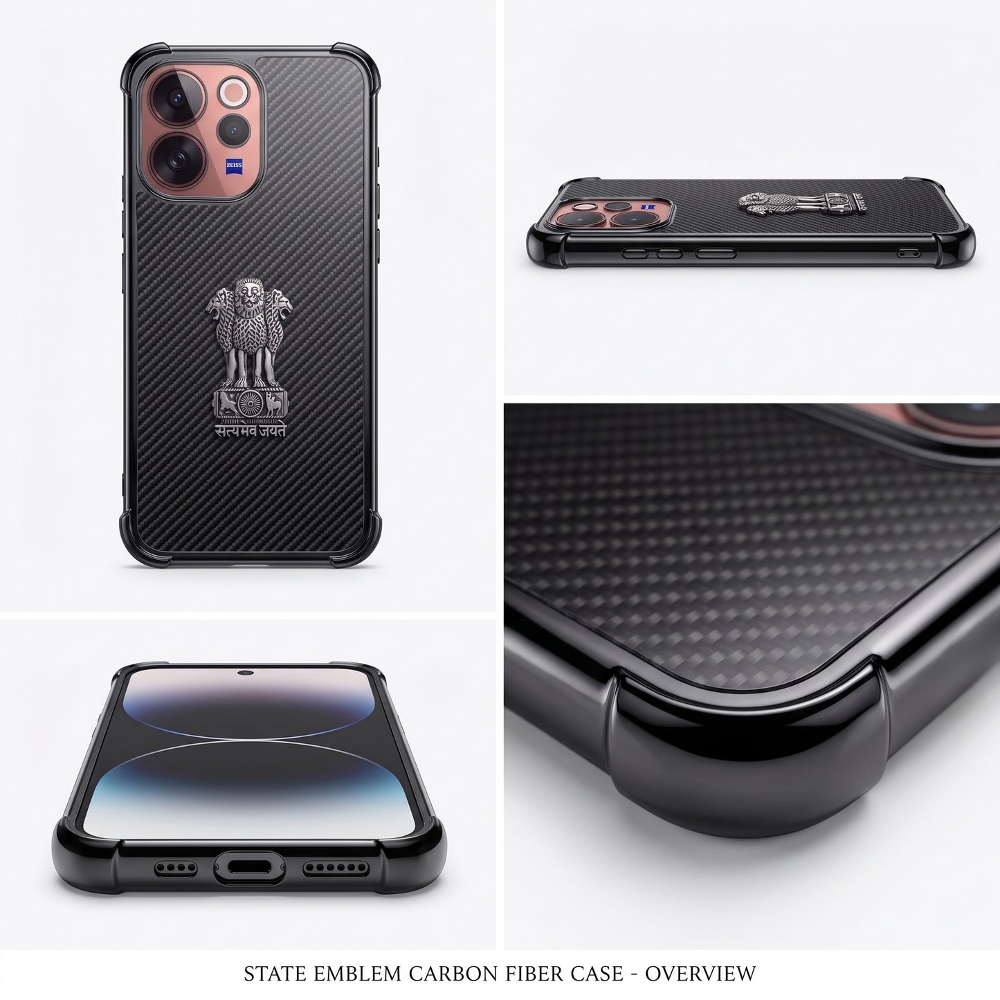 Vivo V70 5G Satyamev Jayate 3D Metal Emblem Back Case