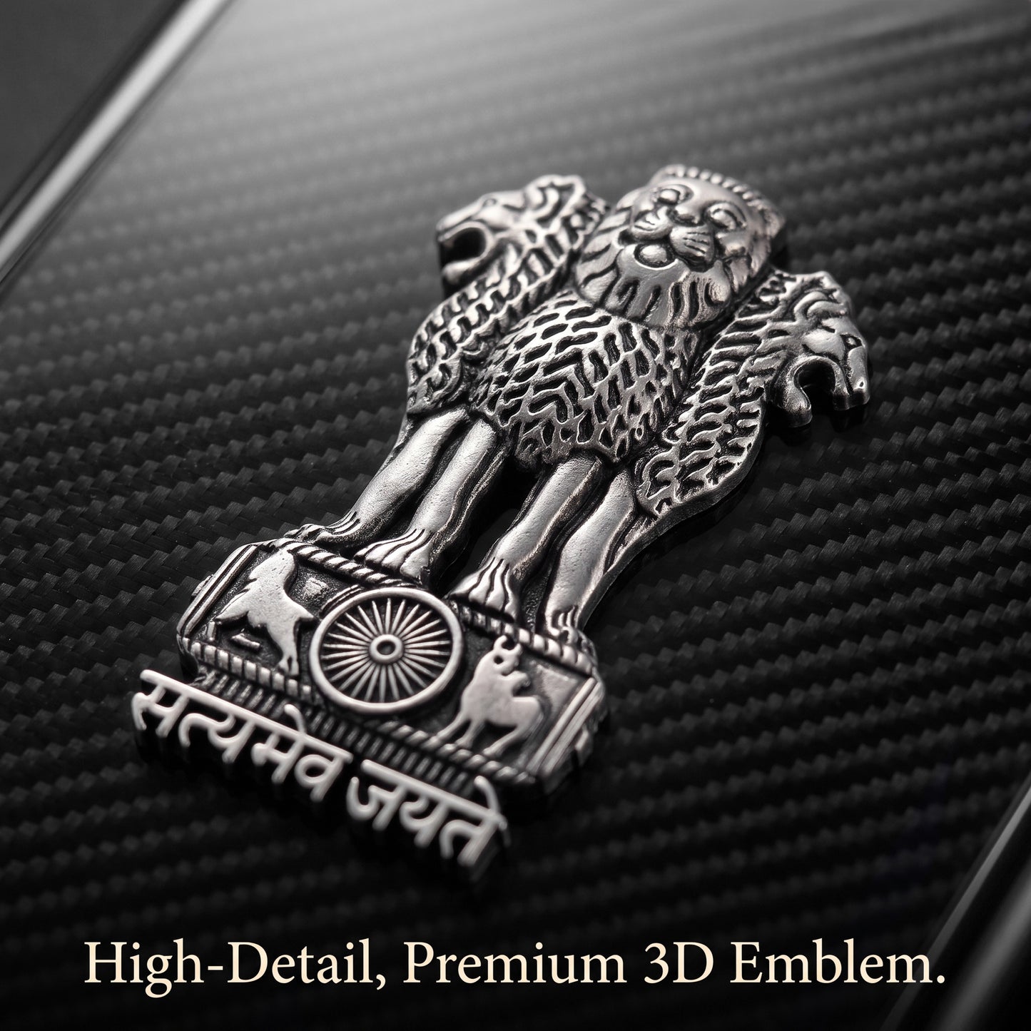 Vivo V70 5G Satyamev Jayate 3D Metal Emblem Back Case