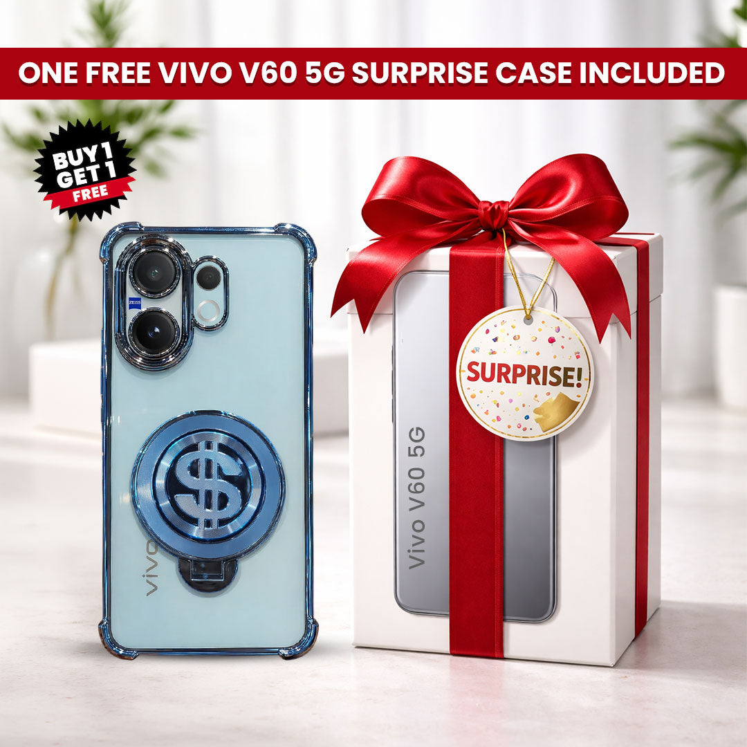 Vivo V60 5G Four Corner Airbags 100% Original Astro Money Magnet Rotating Dollar Case (Buy 1 Get 1 Surprise Cover)