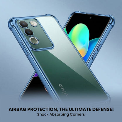 Vivo Y200 5G Anti-Yellow Electroplating Transparent Airbags Case